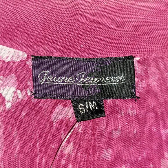 S/M | Jeune Jeunesse | Tropic Tides Short Sleeve Button-V-Neck Blouse - Picture 6 of 7